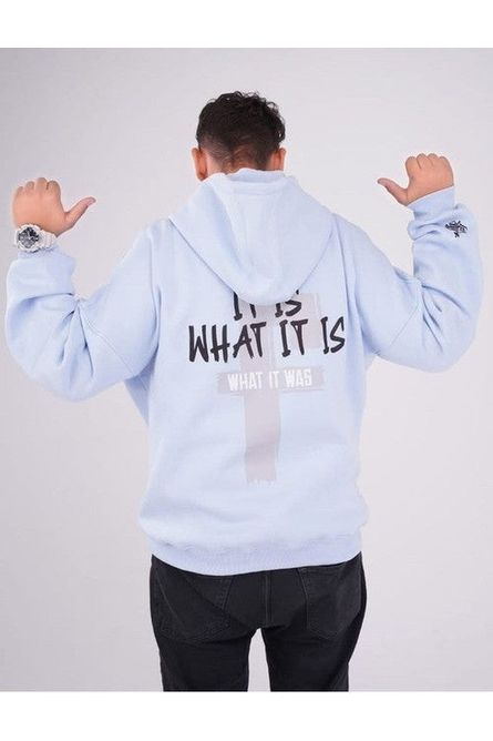 sky blue oversized hoodie